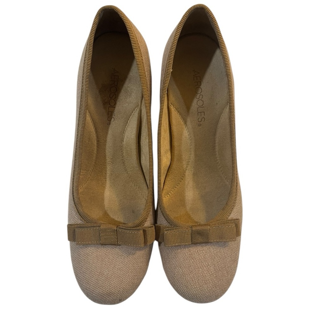 Aerosoles size 8 Playhouse fabric pumps with bows GUC - Picture 2 of 11